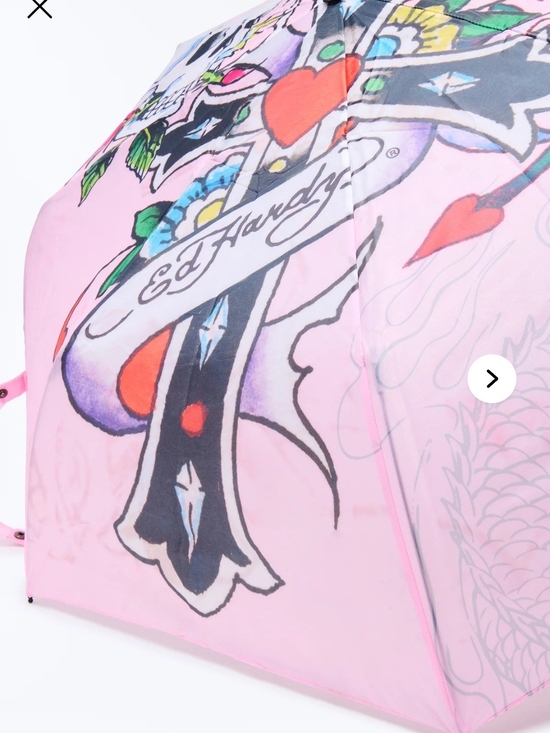Ed Hardy Accessories - Ed Hardy Skull & Roses Umbrella